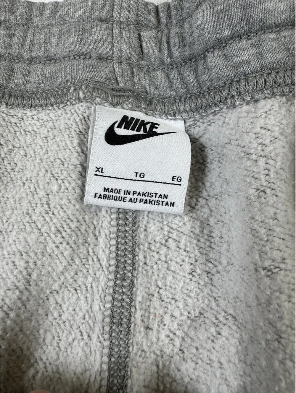 Vintage Nike Sweatpants Mens XL Gray Fleece Embroidered Swoosh Joggers Y2K